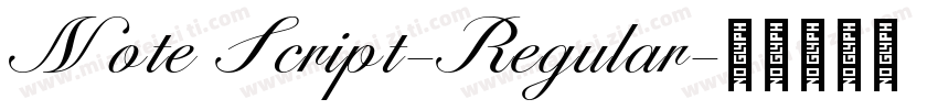 Note Script-Regular字体转换